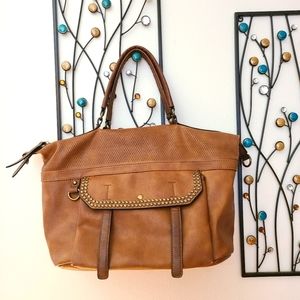 Antik Kraft brown faux leather shoulder bag